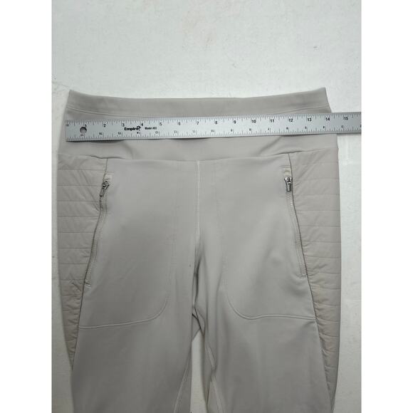 Athleta Peak Hybrid Fleece Tight Legging in Birch Gray. Size Small - Picture 7 of 9